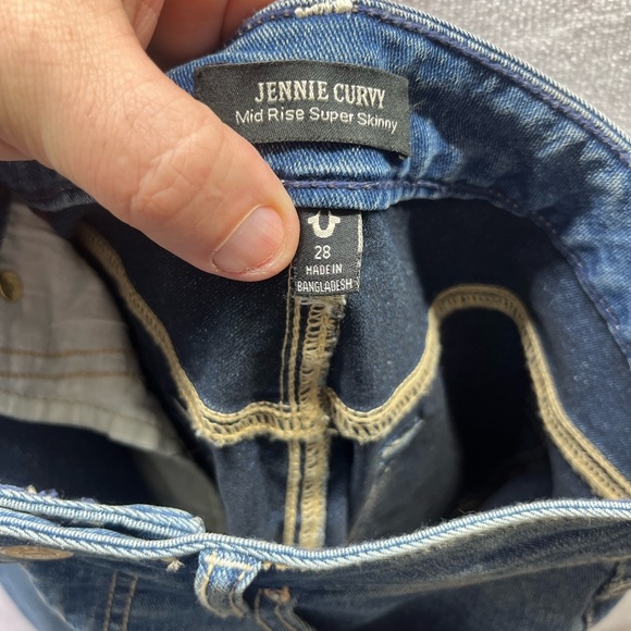 True Religion Jennie Curvy Mid Rise Super Skinny Jeans Womens 28 Stretch 1989 - Picture 4 of 11